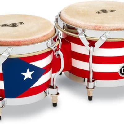 Latin Percussion LP201AX-2RR Raul Rekow Tiger Print Bongos