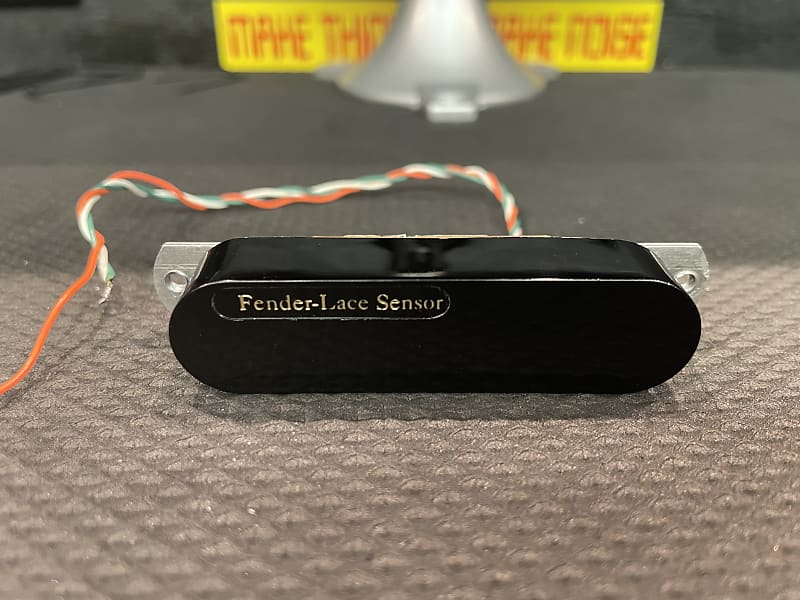 90's Fender Lace Sensor Gold Pickup - Black Cover | Reverb
