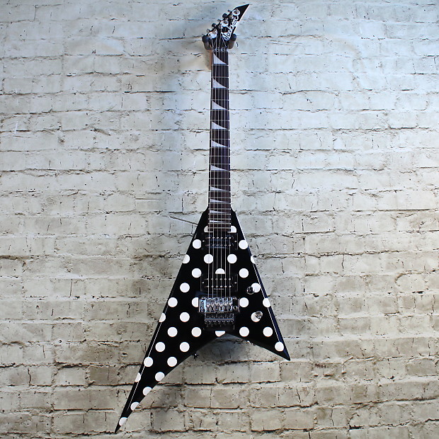 Jackson Randy Rhoads RRV Polka Dot Guitar W/ Case | Reverb