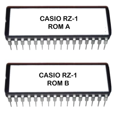 Casio RZ-1 SOUND KIT EPROM with Sp12 - DMX - TR-808  - TR-909 -  RX-11 Sounds Eproms