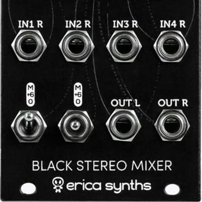 Erica Synths Black Stereo Mixer V3 Eurorack Synth Module image 2