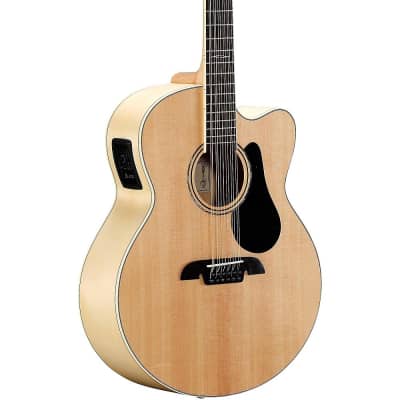 Alvarez AJ80CE-12 12-String Jumbo Acoustic-Electric Guitar Natural image 1