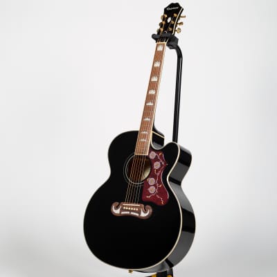 Epiphone EJ-200 Artist Acoustic Guitar - Ebony image 4