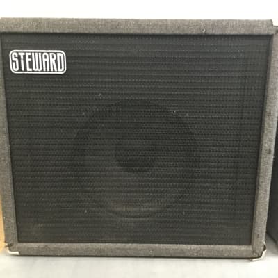 Vintage Session Steward SG 2100 Stereo Combo Amplifier and Speaker Gray image 3