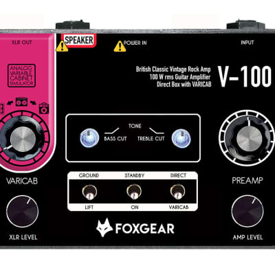 Foxgear V-100 100W British Classic Vintage Guitar amplifier for sale
