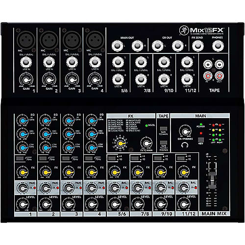 Mackie MIX12FX 12-Channel Compact Mixer with FX image 1