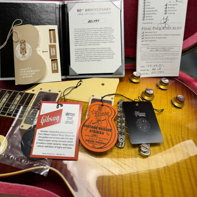 Gibson Custom Shop 60th Anniversary '60 Les Paul Standard Reissue V2 #001797  2020 - Tomato Soup Burst image 13