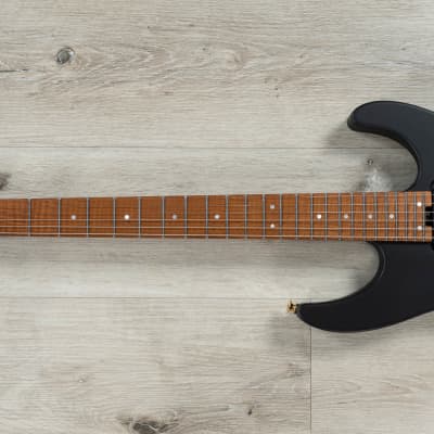 Charvel USA Select DK24 HSS 2PT CM Guitar, Caramelized Maple, Satin Black image 6