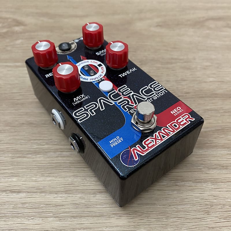 Alexander Pedals Space Race Reverb 2018 - Black with Red/Blue Graphics