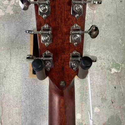 Mint Alvarez Masterworks MF60 Herringbone Folk / OM Acoustic Guitar with Gigbag image 7