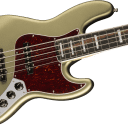 MINT! Fender American Elite Jazz Bass V Ebony Board Satin Jade Pearl Metallic 5 Authorized Dealer