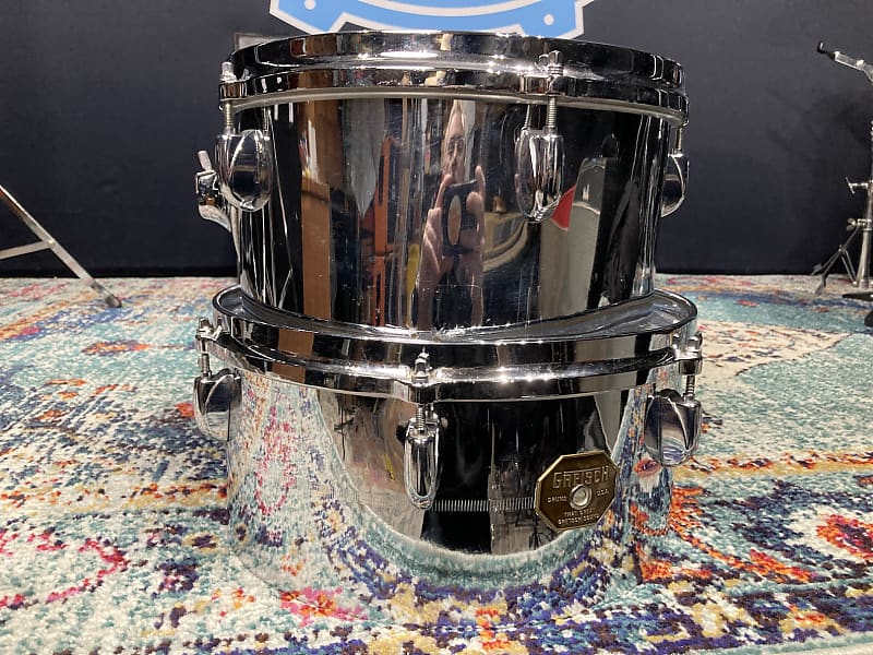 Gretsch 1970s Timbales, Latin Model 12"x6" and 13"x6", No Stand, Slingerland Mounts image 1
