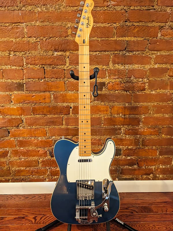 Fender /MJT Parts Tele Custom with Bigsby B-Bender and HSCB - Lake Placid Blue image 1