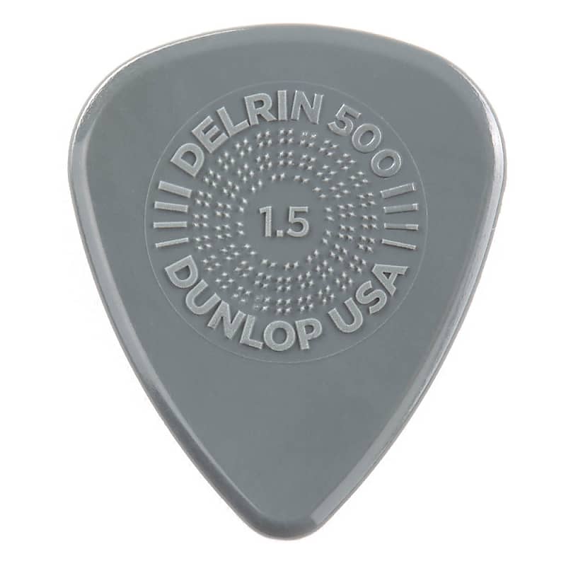 Dunlop 450P1.5 Prime Grip Delrin 500 Electric Guitar Picks, 1.5mm, 12-Pack image 1