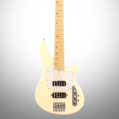 Schecter CV5 Bass Guitar, 5-String, Ivory image 2
