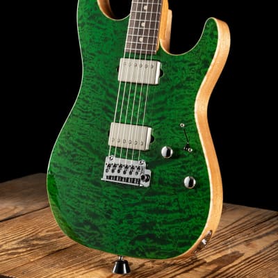 Suhr Standard Custom Quilt Maple/Genuine Mahogany - Trans Green - Free Shipping image 4