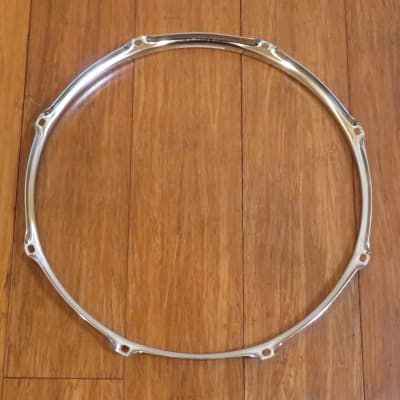 14" 8 Lug (Snare Side) Chrome Drum Hoop - Un-Used, Excellent Condition!!! image 2