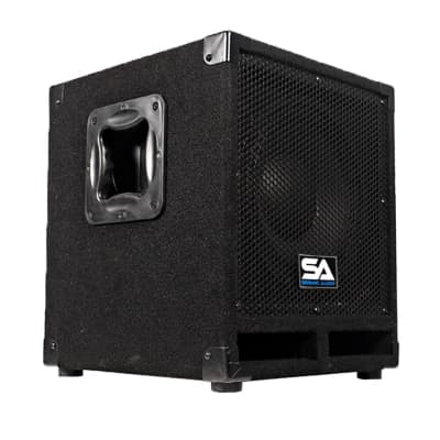 Seismic Audio Seismic Audio Really-Mini-Tremor Powered 10-Inch Pro Audio Subwoofer Cabinet 250-Watts RMS Active Subwoofer 2011 - Black - Set of 2 image 2