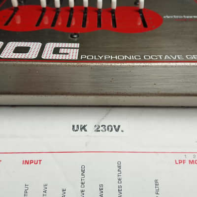Original Box and PSU - 2000s - Electro-Harmonix POG Polyphonic Octave Generator v1 Original 1st First Version 2000s Big Box 2005 - 2009 - Metal image 8