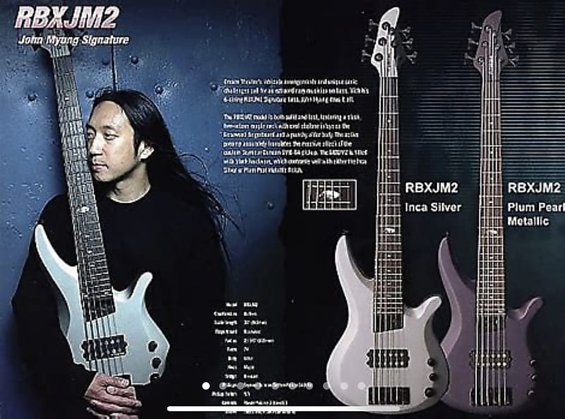 Yamaha JM2 6弦ベース Yamaha RBXJM2 John Myung Electric 6 String Bass Guitar | Reverb