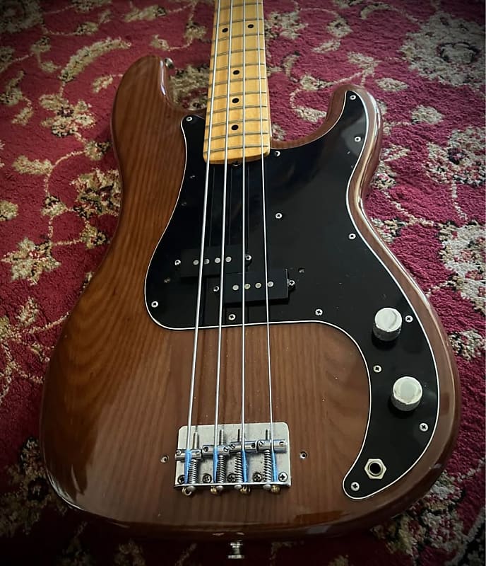 1978 Fender Precision Bass with Maple Fretboard - Mocha