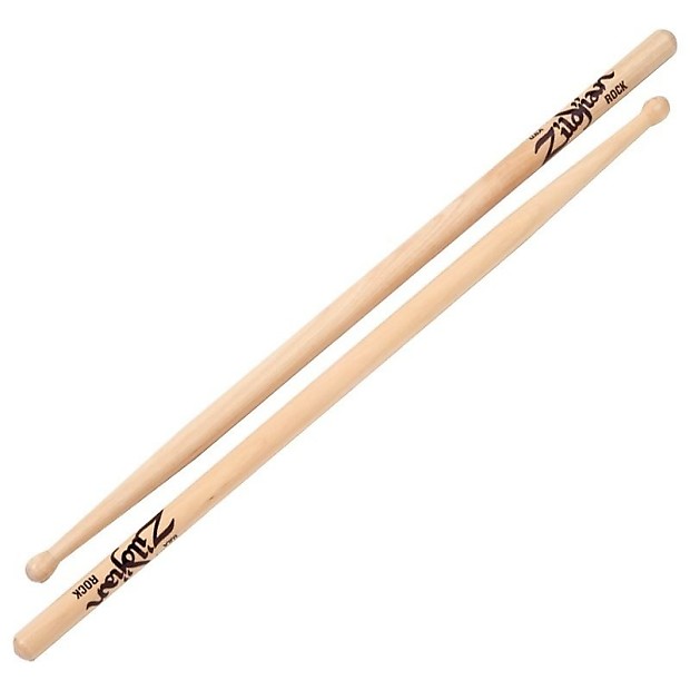 Zildjian RKWN Hickory Series Rock Wood Tip Drum Sticks image 1