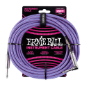 Ernie Ball 25ft  Purple/Blue Braided Straight/Angle Instrument cable P06069