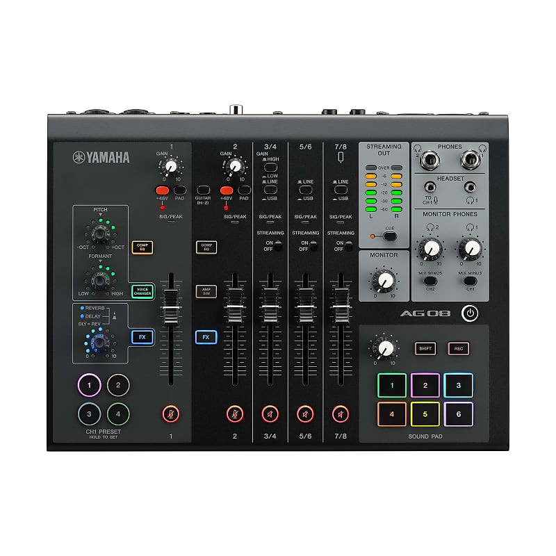 Yamaha AG08 8 Channel Analog Mixer image 1