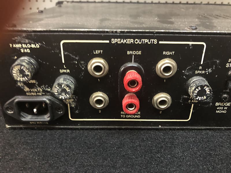 S.W.R / SM-400 - bridge 400W/stereo 140W SWR SM 400 - Tube preamp