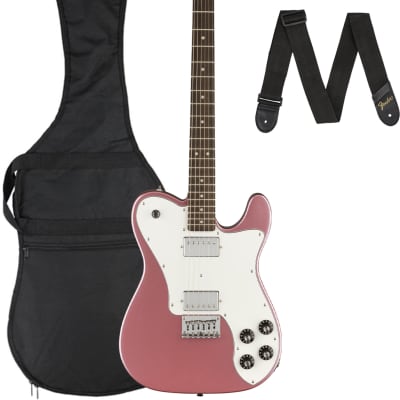 Fender Squier Affinity Telecaster Deluxe - Burgundy Mist w/ Gig Bag image 1