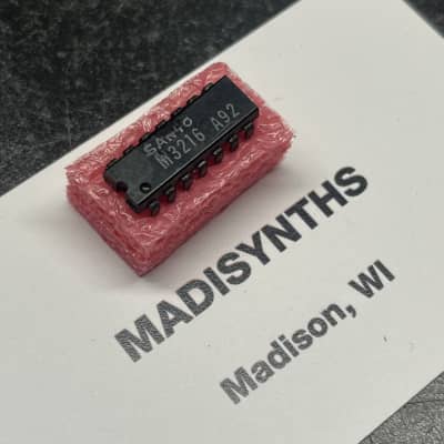 ORIGINAL Sanyo M3216 Frequency Divider IC (Batch Code: A92) for Roland SH-3/3A, RS-101/202, SH-1000/2000, EP-10/20/30, Multivox MX-202, Korg 770, 900PS