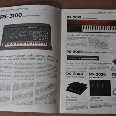 Korg synths and keys vintage catalog booklet brochure. 1977 image 3