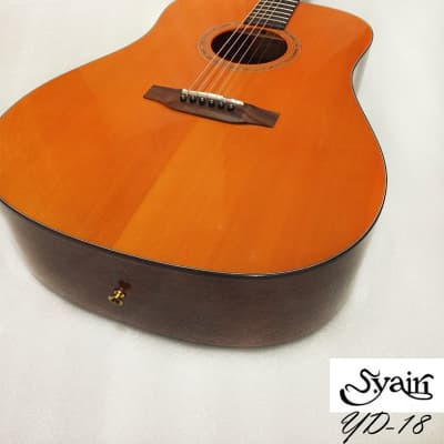 S.Yairi YD-18 All Solid Sitka Spruce & Mahogany acoustic guitar Dreadnaught ( in Vintage gloss) image 11