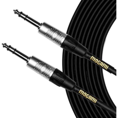 Mogami CorePlus 1/4" TRS Male to 1/4" TRS Male Patch Cable (1') image 1