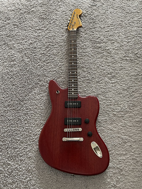 Fender Modern Player Jaguar 2011 MIC P90 Transparent Red Rare Guitar + Gig Bag image 1