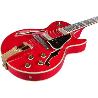 Ibanez GB10SEFMSRR George Benson Signature 6-Str Electric Guitar - Sapphire Red image 2