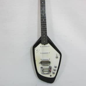 Vintage Vox Phantom 1966 Black XII V221 12 String Guitar Case Clean image 9