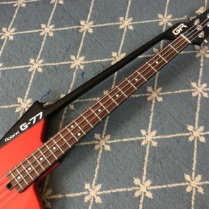 Roland G-77 Bass with GR-77B Effects Controller Unit 1980's Red image 6
