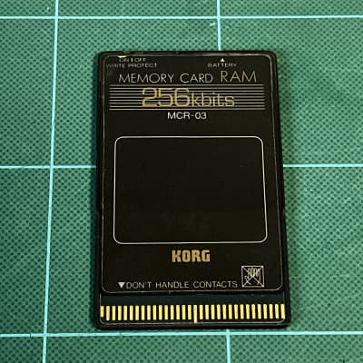 KORG MCR-03 256kbits RAM Memory Card M1 / M1r / Wavestation