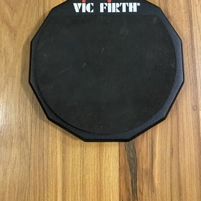 Buyer Pays Shipping. Vic Firth 6” Double Sided Practice Pad 2020’s - Black and Grey image 1