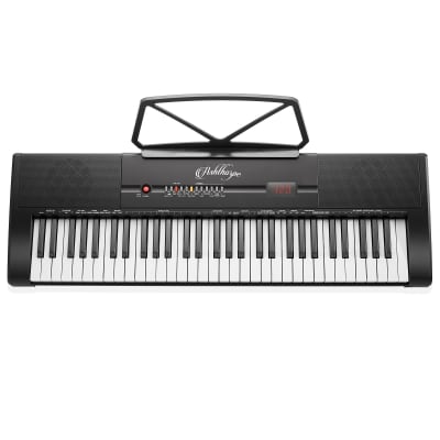 61-Key Digital Keyboard - Portable Piano Beginner Kit with Phones, Mic image 3