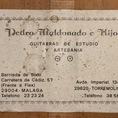 Pedro Maldonado "estudio" flamenco guitar - traditionally built - great dynamic and punchy sound - check video! image 12