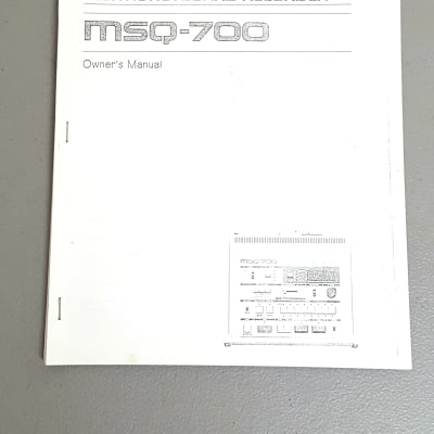 Roland MSQ-700 DCB/Midi Sequencer - Owner's Manual (copy)