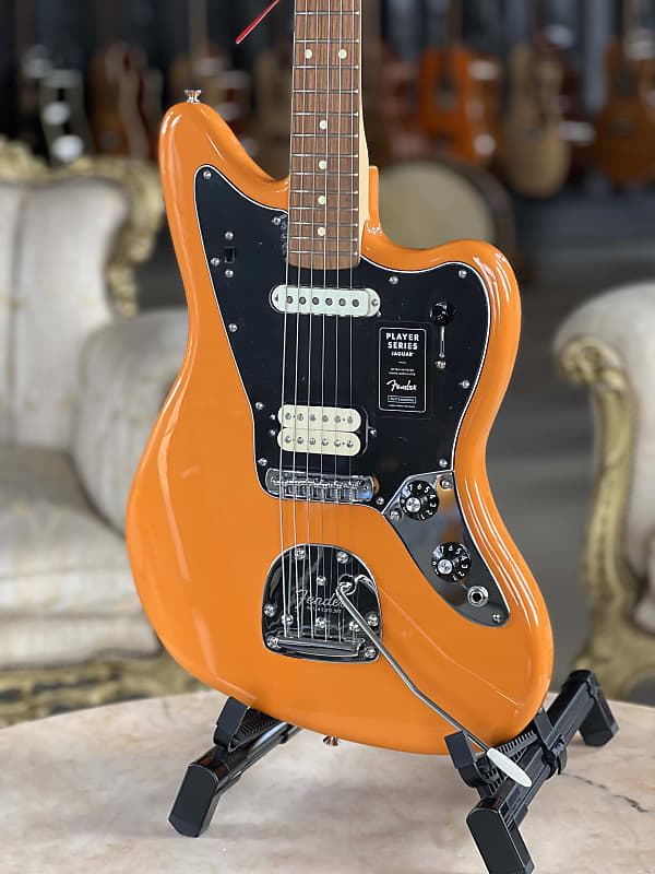 Fender Player Jaguar PF Capri Orange | Reverb