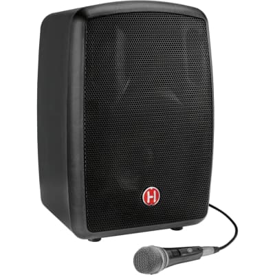 Harbinger RoadTrip 25 8 in. Battery-Powered Portable Speaker With Bluetooth and Microphone, Black image 1