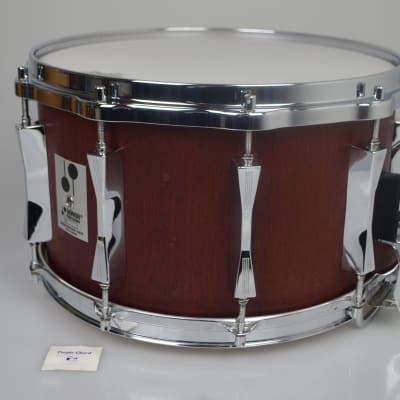 Sonor Phonic Plus D518x MR snare drum 14" x 8", Red Mahogany from 1989 image 17