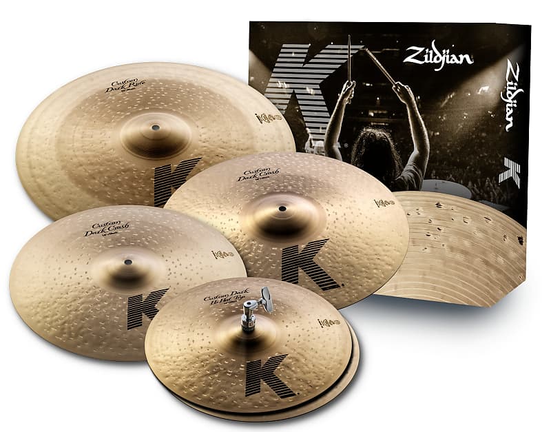 Zildjian K Custom Dark 5 Piece Cymbal Set image 1