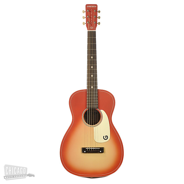 Gretsch G9515 Jim Dandy Flat Top Coral Sunburst Reverb