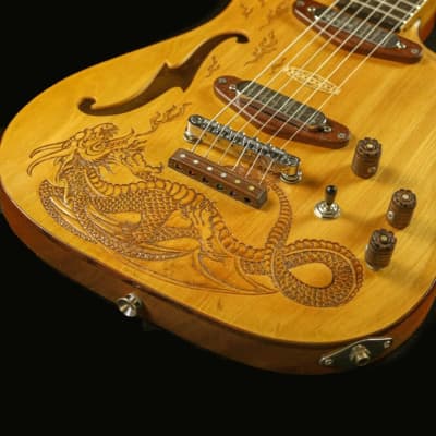 Blueberry Electric Guitar  Electric Guitar - Handmade and Hand Carved image 6