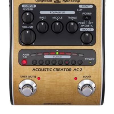 Zoom AC-2 Acoustic Creator Pedal With Sound Modelling And DI Box image 2
